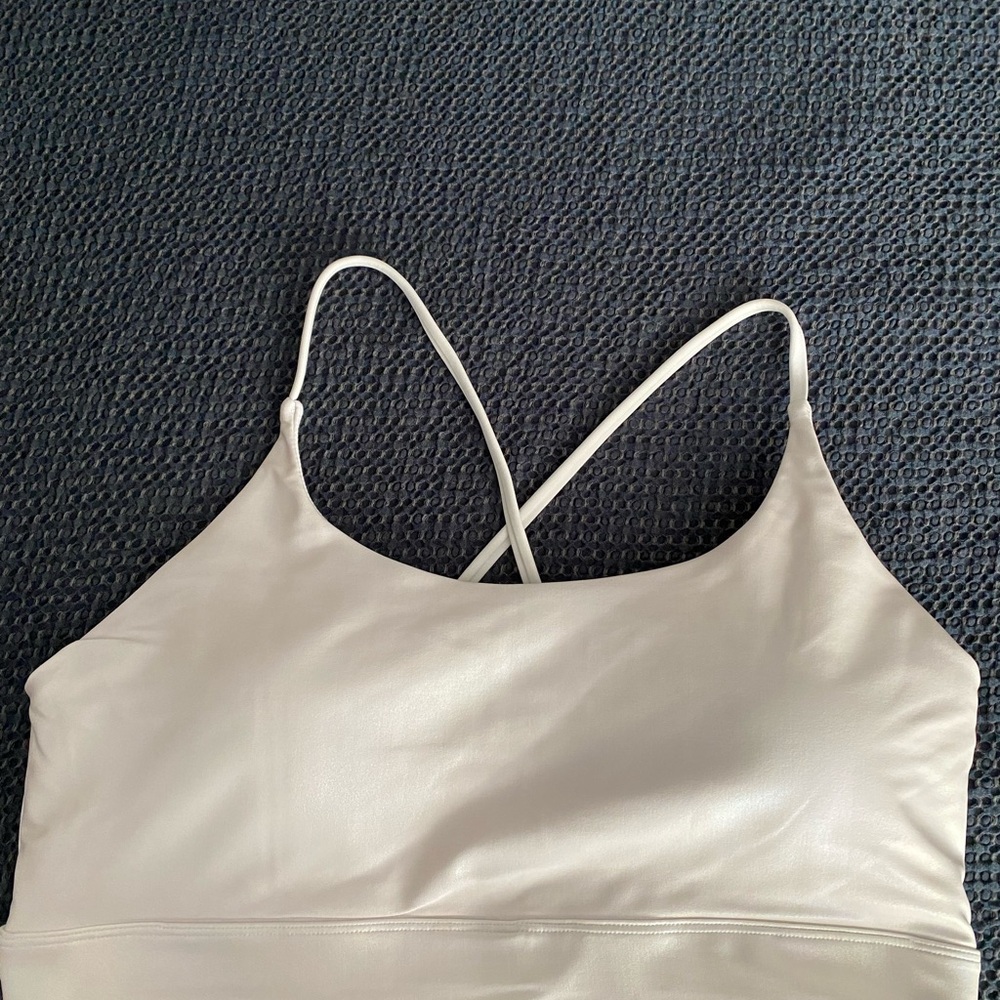 ZYIA Iridescent White Sports Bra